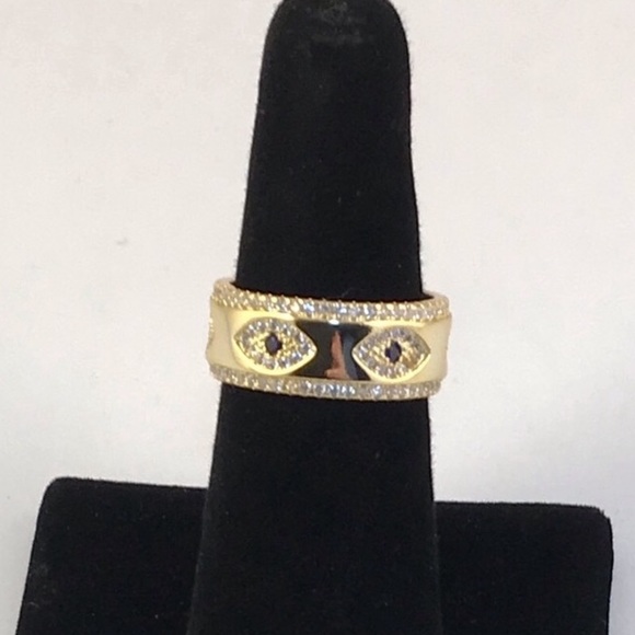 18k Evil Eye Ring - Picture 12 of 16